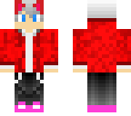 neko human sans with red jacket