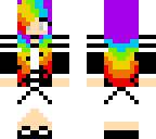 pretty rainbow girl