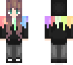 artistic rainbow skin