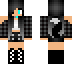 black and blue wolf girl