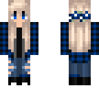 blue winter girl