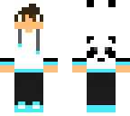 boy with panda hoodie