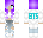 bts purple hair girl