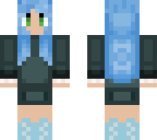 cute blue maid