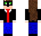 girl in a male tux for a masked part