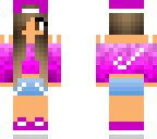 ombre pink nike girl