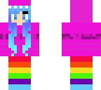 pink and rainbow onesie