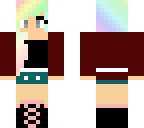 rainbow hair girl