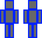 blue and grey faceless