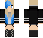 blue black jacket girl