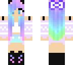 rainbow cat girl