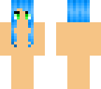 blue haired girl