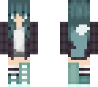 blue werewolf girl