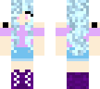 cute blue and purple girl