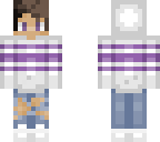 purple striped boy