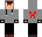 red an grayhoodie