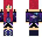 galaxy girl with red hair