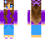 purple girl with headphones