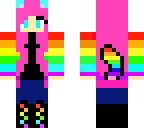 rainbow kitty girl