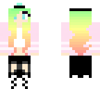 rainbow skater girl