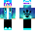 blue hoodie