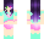 cute sea green and pinky girl