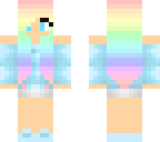 pastel rainbow girl