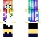 rainbow hair girl
