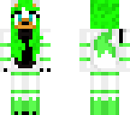 neon green wolf girl