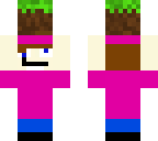 timmy turner holding a grass block
