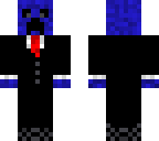 blue creeper in a tux
