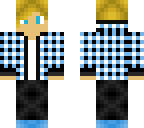boy with plaid hoodie
