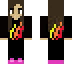 brunette fire hoodie