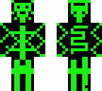 green and black