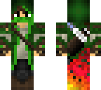 green arrow with fire