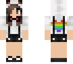 panda girl hoodie suspenders hipster bowtie rainbo