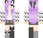 purple cat girl
