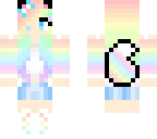 rainbow wolf girl