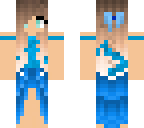 blue dress girl