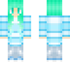 blue green girl