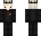 chibi boy blonde black crown jumpsuit