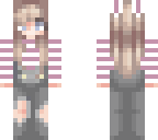 girl with overalls