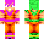 goku ssj pink and green
