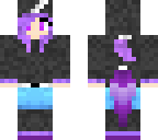 purple and black unicorn girl