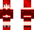 red anime girl
