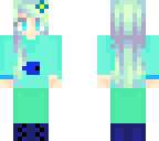 blue fish girl