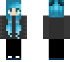 blue haired girl