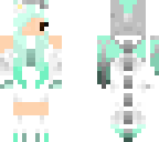 mint green dragon girl princess