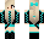 teal and black outfit