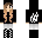 white fire hoodie girl